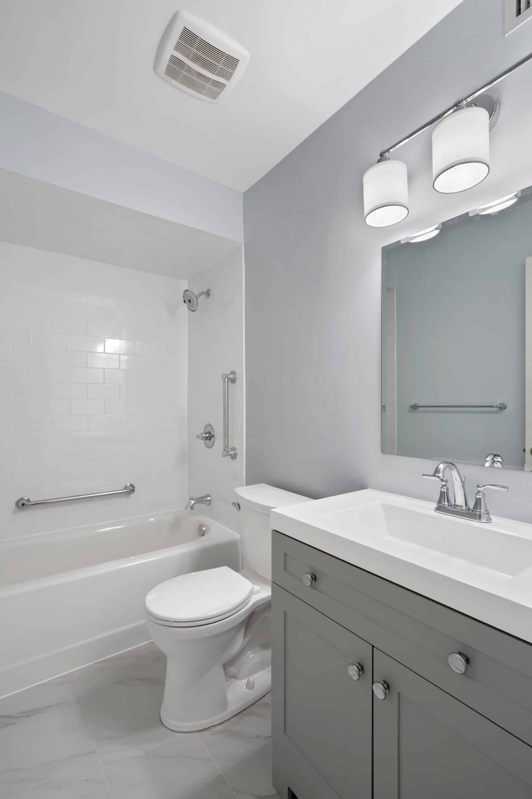 Gray Bathroom Remodel in VA