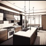 an illustration of a kitchen remodel by the best home remodeling company in Tysons VA